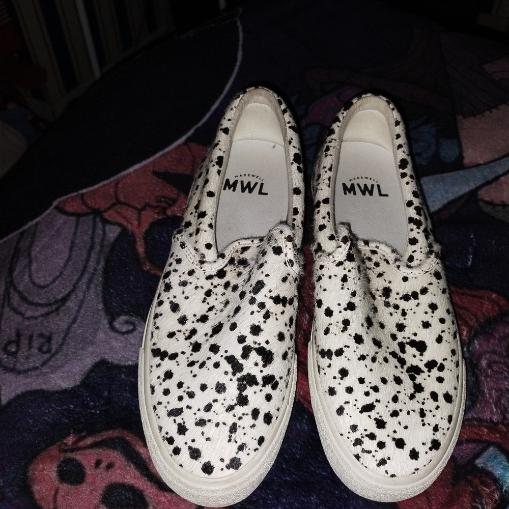 Madewell Slip-On Sneakers Fur NEW Calf Hair Shoes  MWL Womens   NWOT